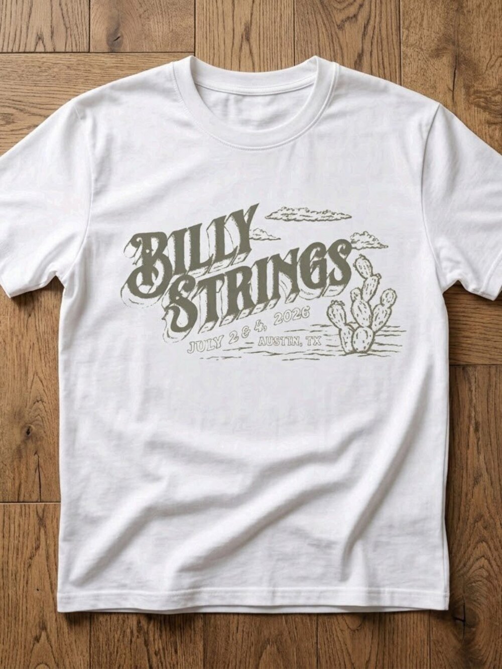 Billy Strings Austin Texas July 2-4 2026 Cactus Graphic T-Shirt